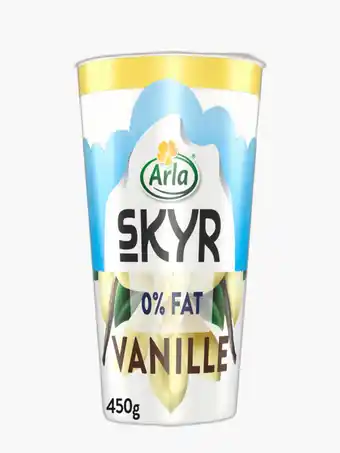 Flink Arla skyr vanille yoghurt 0% vet 450g aanbieding