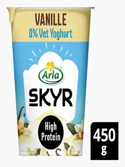 Flink Arla skyr vanille yoghurt 0% vet 450g aanbieding