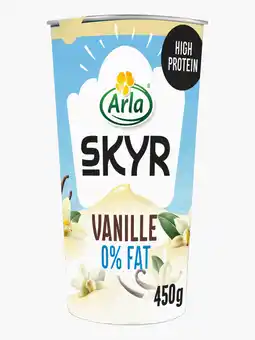 Flink Arla skyr vanille yoghurt 0% vet 450g aanbieding