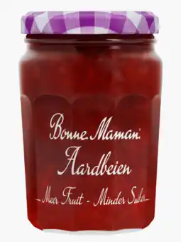 Flink Bonne maman aardbeienjam minder suiker 335g aanbieding