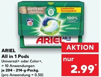 Kaufland DE ARIEL All in 1 Pods aanbieding