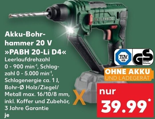WORX WX394.6 Akku-Bohrhammer 20V – 3-in-1 (Hammer, Bohrer, Schrauber), 1,5 J Schlagenergie, Inkl. 2x 2Ah Akkus & Ladegerät, Für Beton, Holz, Stahl