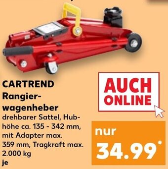 Kaufland DE CARTREND Rangierwagenheber aanbieding