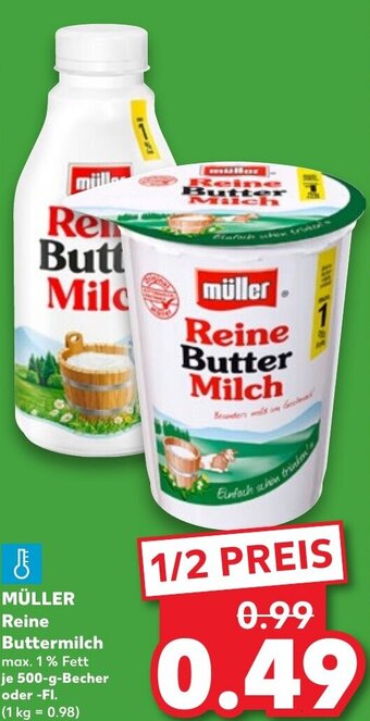 Kaufland DE MÜLLER Reine Buttermilch 500g aanbieding