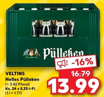 Kaufland DE VELTINS Helles Pülleken aanbieding