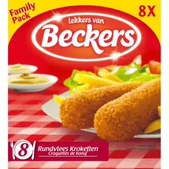 Jumbo Beckers rundvlees kroketten family pack 8 x 70g aanbieding