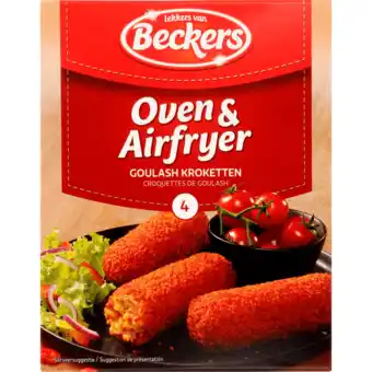 Jumbo Beckers oven & airfryer goulash kroketten 4 x 80g aanbieding