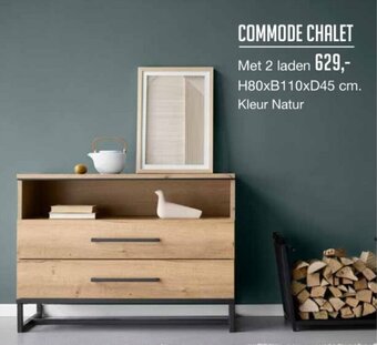 Comfort Suite COMMODE CHALET Met 2 laden H80 x B110 x D45 cm aanbieding