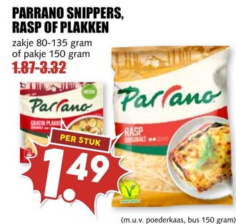 De Boerenschuur PARRANO SNIPPERS, RASP OF PLAKKEN aanbieding