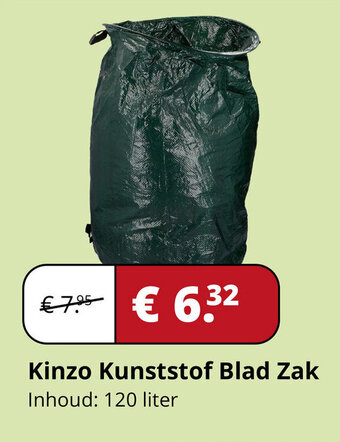 Voordeeldrogisterij Kinzo Kunststof Blad Zak Inhoud: 120 liter aanbieding
