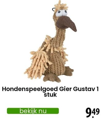 Zooplus Hondenspeelgoed Gier Gustav aanbieding