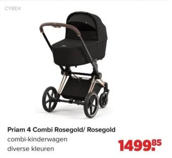 Baby-Dump Priam 4 Combi Rosegold / Rosegold aanbieding