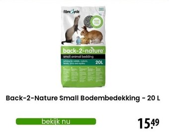 Zooplus Back-2-Nature Small Bodembedekking - 20 L aanbieding