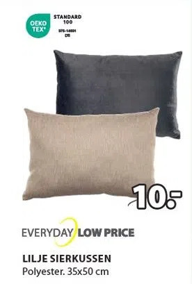 Jysk Everyday low price lilje sierkussen aanbieding