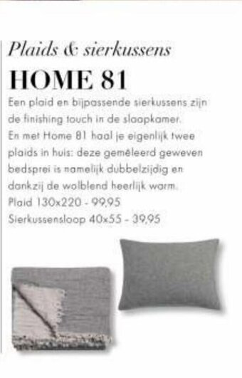 Vandyck Plaids & sierkussens HOME 81 130 x 220 aanbieding