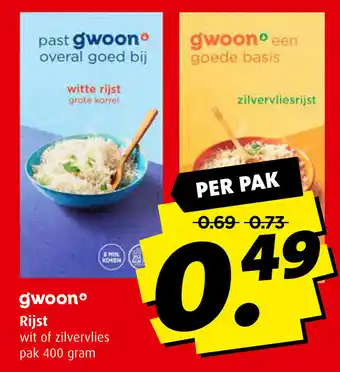 Boni G'woon Rijst 400g aanbieding