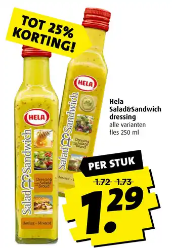 Boni Hela Salad&Sandwich dressing 250ml aanbieding