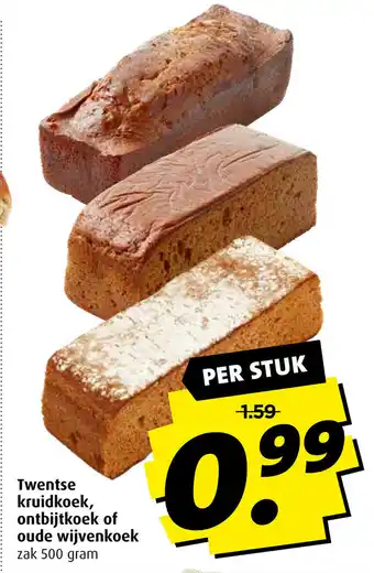 Boni Twentse kruidkoek, ontbijtkoek of oude wijnenkoek 500g aanbieding