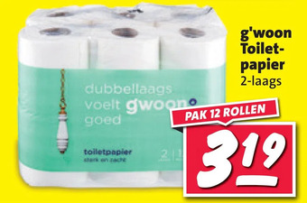 Nettorama G'woon toiletpapier 2-laags aanbieding