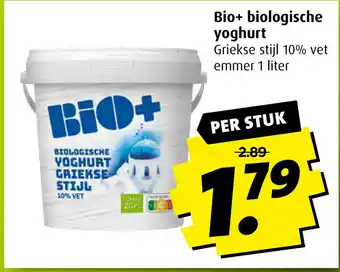 Boni Bio+ Biologische yoghurt 1L aanbieding