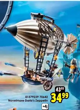 ToyChamp Playmobil Novelmore 70642 Dario's Zeppelin aanbieding