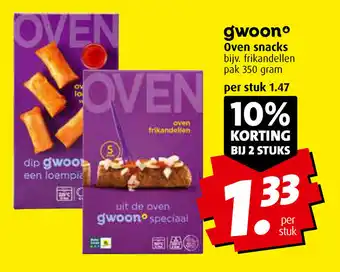 Boni G'woon Oven snacks 350g aanbieding