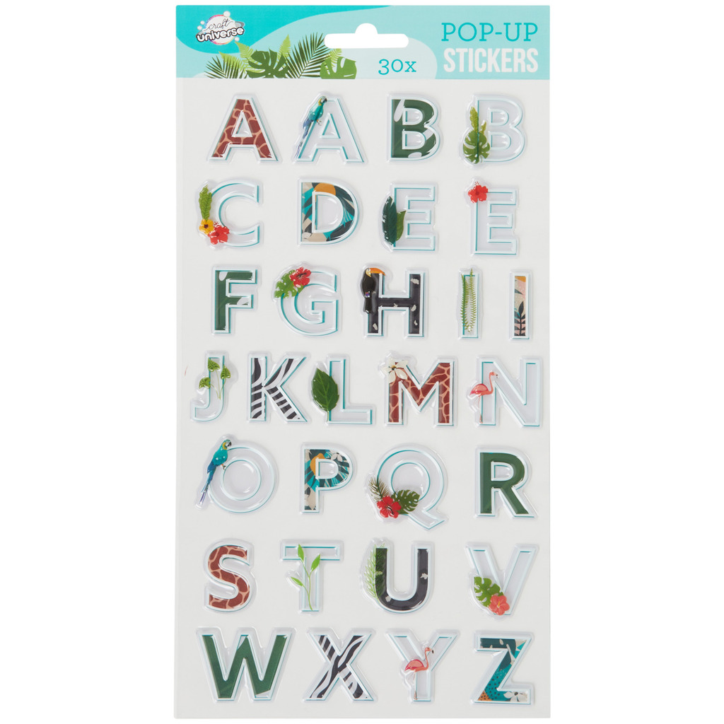 Craft universe pop-up stickers aanbieding bij Action