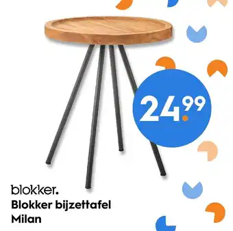 Blokker Blokker Bijzettafel Milan aanbieding