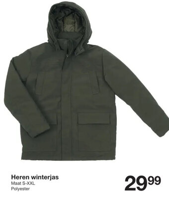 Zeeman Heren winterjas aanbieding