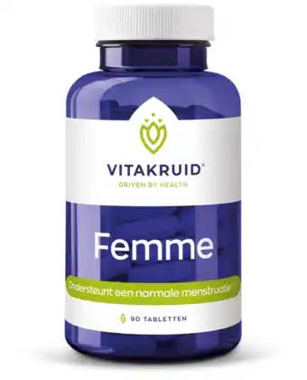De Online Drogist Vitakruid femme tabletten 90tb aanbieding