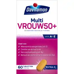 De Online Drogist Davitamon davita multi vrouw 50 plus - extra d3 60tb aanbieding