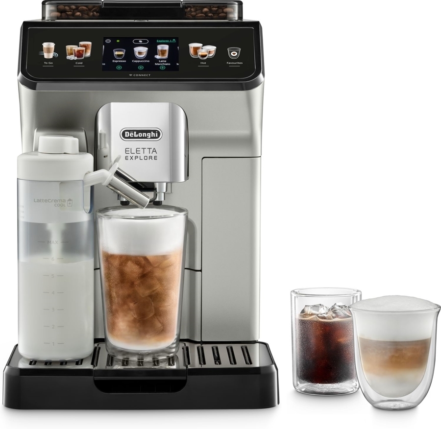 De&aposlonghi ecam450.65.s eletta explore volautomaat espressomachine aanbieding bij EP