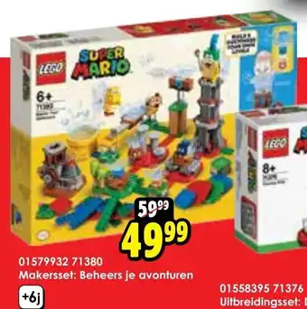 ToyChamp LEGO SUPER MARIO 71380 Makersset: Beheers je avonturen aanbieding