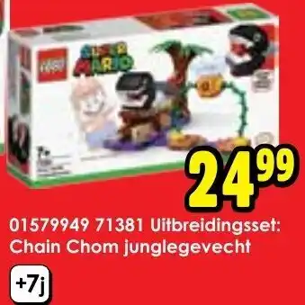 ToyChamp LEGO SUPER MARIO 71381 Uitbreidingsset: Chain Chom junglegevecht aanbieding