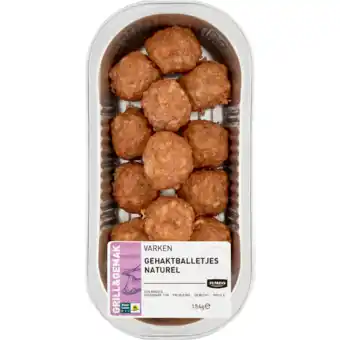 Jumbo Jumbo gehaktballetje naturel 154g aanbieding