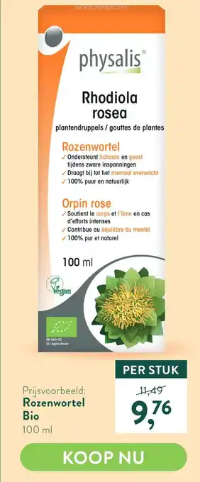 Holland & Barrett Rozenwortel Bio aanbieding