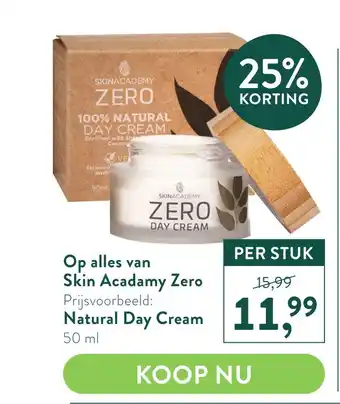 Holland & Barrett Alles van Skin Academy Zero aanbieding