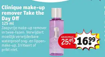 Kruidvat Clinique make-up remover Take the Day Off aanbieding