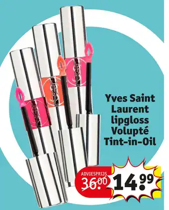 Kruidvat Yves Saint Laurent lipgloss Volupté Tint-in-Oil OSS aanbieding