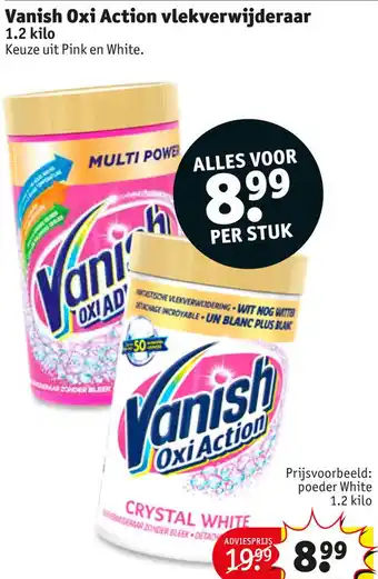 Kruidvat Vanish Oxi Action vlekverwijderaar aanbieding