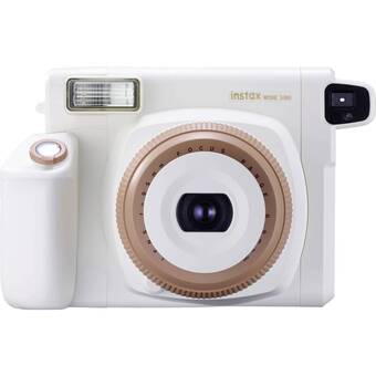 Conrad Fujifilm instax wide 300 polaroidcamera bruin met ingebouwde flitser aanbieding