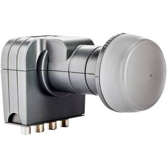 Conrad Fuba dek 417 quattro-lnb aantal gebruikers: 4 feed-opname: 40 mm met switch grijs aanbieding