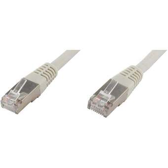 Conrad Econ connect f6tp15gr rj45 netwerkkabel, patchkabel cat 6 s/ftp 15.00 m grijs pair afscherming 1 stuk(s) aanbieding