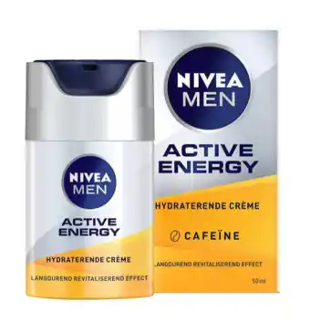 De Online Drogist Nivea men active energy hydraterende gezichtscrème 50ml aanbieding