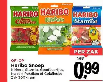 Vomar Voordeelmarkt Haribo Snoep 300g aanbieding