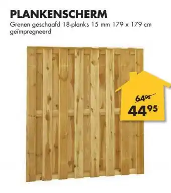 Bouwhof Plankenscherm 15mm 179*179 cm aanbieding