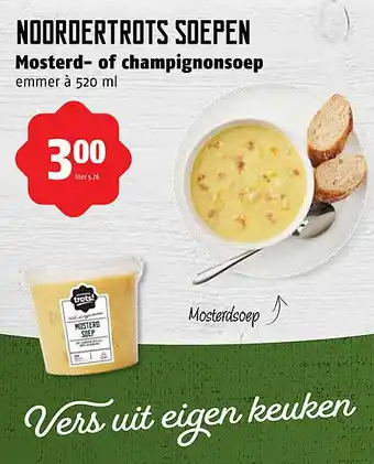 Poiesz Noordertrots Sodepen Mosterd- Of Champignonsoep 520ml aanbieding