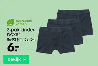 HEMA 3-pak kinderboxer aanbieding