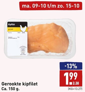 ALDI Gerookte kipfilet Ca. 150 g. aanbieding