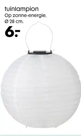 HEMA tuinlampion 28 cm aanbieding